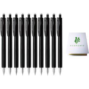 Zebra Sarasa Nano 0.38mm Gel Point Pen 10 Pack (Blue Black) مع ملاحظات لزجة
