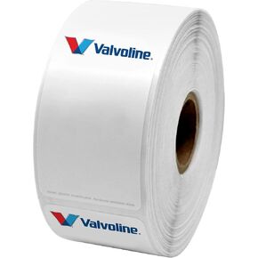 شعار Mini Stock Logo Roll ، شعار "Valvoline" ، ملصقات تذكير الخدمة ، 500 عدد
