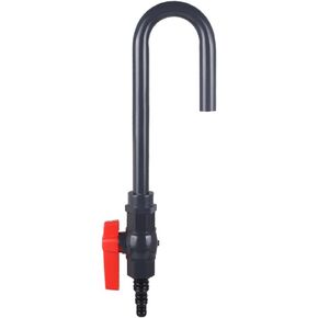 MiOYOOW Aquarium Water Changer, PVC Aquarium Water Filler Hanging Fish Tank Hook Filler with Flow Switch for 1/2“, 5/8", 3/4" Hose