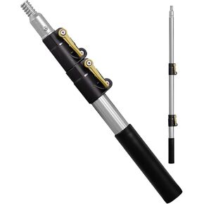 DOCAZOO, 20 ft Reach Window Washing Kit with 5 to 12 ft Telescoping Extension Pole, Window Squeegee and Scrubber Combo, Dual Pivot