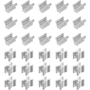 uxcell 30set Zipper Slider Retainers kits ، #5 النحاس من أعلى وأسفل سدادة مغلقة سوستة مغلقة للمعاطف أكياس سلبس إصلاح البديل ، الأسود ، in Kuwait
