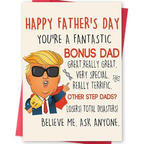 Funny Fathers Day Card, Happy Fathers Day Cards Gifts fro Dad from Son Daughter, Humor Gifts for Dad Who Wants Nothing