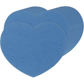 Meccanixity 100 pcs heart heart lectouts ، 4 × 3.2 بوصة من القطع الورقية على شكل قلب مقطوع الورق ديكور الفصل الدراسي لعيد عيد الحب ، ديكور الجدار ، الإمدادات الفنية ، لوحة النشرة ، الأزرق الفاتح