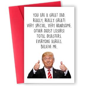 Funny Fathers Day Card,Naughty Fathers Day Gift from Daughter, Son, Kids,Humorous Birthday Card Gift for Dad,Dad Greeting Cards