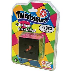 Twistleshs 3x3x3 لغز عن طريق الفوز بألعاب Moves USA ، أحجية ميكانيكية سلسة ناعمة لتلاعب واحد ، تتراوح أعمارهم بين 8+