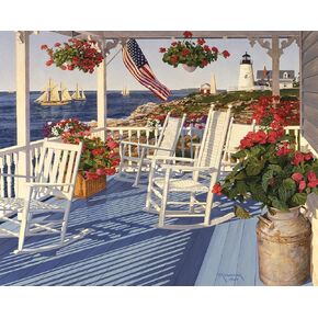 White Mountain Buzzles Lighthouse Pt. - أحجية بانوراما 1000 قطعة