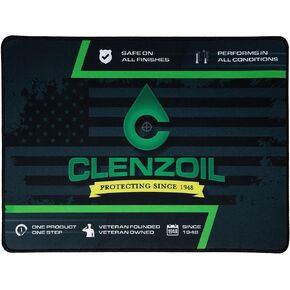 CLENZOIL Gun Cleaning Mat | Premium Thickness Waterproof Material | Non-Slip Rubber Backer | Anti-Fray Edges | Pistol, Shotgun, Rifle Sizes