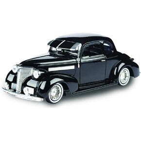 1939 Chevy Coupe Lowrider Black Get Low Series 1/24 Diecast Model Car by Motormax 79028