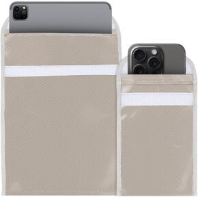 OLYCRAFT 2Pcs EMF Blocking Shield Sleeves for Cell Phone 7x4.7 Inch Anti-EMP Signal Blocking Bags EMF Protection Phone Sleeve 3mm Thick EMF Blocking Phone Case for Cell Phone Privacy Security