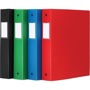 تمتلك المجلدات المرنة في أكسفورد ، ومجلدات للمدارس والمكتب ، بولي مرن قوي ، 4 جيوب صافية ، ما يصل إلى 350 ورقة ، وترابط 1.5 بوصة ، 4 ألوان متنوعة: أسود ، أخضر ، أزرق وأحمر ، 4 عبوات (1009729)