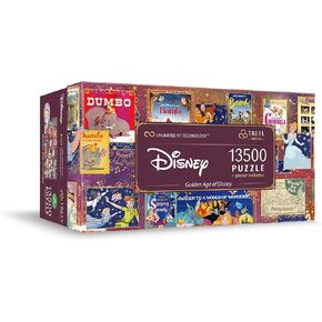 Trefl 81026 Disney ، Golden Age of Disney ، 13500 قطعة ، لغز كبير ، أفضل من الورق المقوى ، العضوية ، EKO ، الكولاج مع شخصيات خيالية ، الترفيه للبالغين والأطفال من 12 عامًا ،