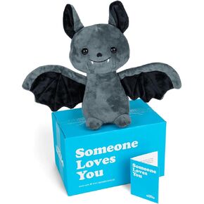 SendAFriend Binks The Bat Stuffed Animal Care Package, Someone Loves You Box, Great Gift for Any Reason (Love You Notecard)