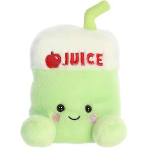 AURORA® ASODENS PALM PALS ™ SIPPY Apple Juice ™ محشو بالحيوان - اللعب بحجم الجيب - متعة قابلة للتحصيل - الأخضر 5 بوصات