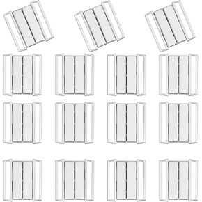 15pcs Front Closing Bikini Clasp Metal Bra Hook Replacement Clasp Bikini Fastene Bra Buckle Closing Hook Closure for Bra Making Lingerie Sewing