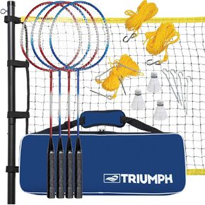 Triumph Competition Badminton Set with Steel Construction
