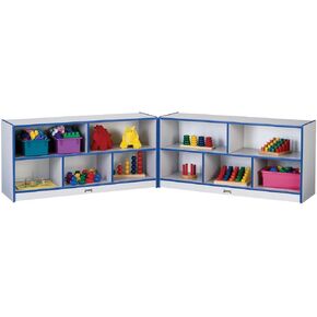 لهجات قوس قزح Jonti-craft 0292JCWW180 تخزين LOW Mobile Fold-N-Lock ، الأسود