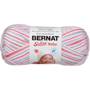 Bernat Softee Baby Yarn ، Ombre ، 4.25 Oz ، Gauge 3 Light ، Princess Pebbles Ombre