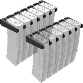 AR10 Wall Mount Mag Holder，PMAG Rack Wall Mount，AR-10 Magazine Hodler， Display Mag Storage for AR 308 Rifle Wall Rack,Home Magazine Storage for Gun Safe,Cabinet,Wall (2 Mounts Hold 12 Mags)