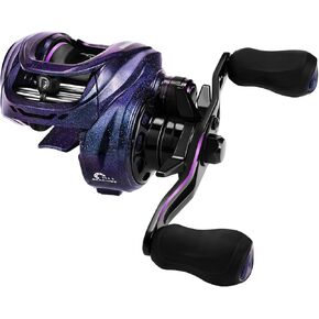 Kastking Royale Legend Pro Baitcasting Reels - Automag Dual System System Benly Cenly ، التحكم في مقاومة القوس ، 16 رطلاً سحبًا للكربون ، 5.5 أوقية خفيفة الوزن ، 8.0: 1 نسبة تروس ، 11 + 1 من الفولاذ المقاوم للصدأ BB