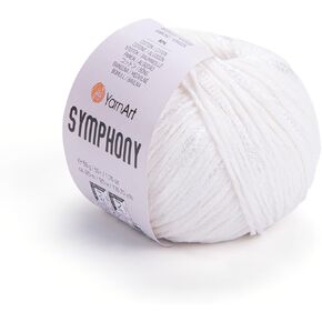 الغزل الفن Symphony Cotton Blend الربيع والغزل الصيفي ٪ 80 قطن ٪ 20 Viscose Light Cotton Yarn مناسبة لفساتين الربيع الصيفية 4921 بوصة 1.7 أوقية (2125)