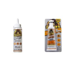 غوريلا صافية الغراء و Gorilla Max قوة واضحة البناء حزمة لاصق (2 حزمة)