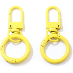 10pcs snap lobster claw clasp with Spring Buckle حلقة مفتاح مفتاح مفتاح مفتاح Clivel Clip Clip Hooks DIY Making Accessories for Bag (Purple-10pcs)