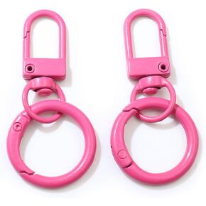 10pcs snap lobster claw clasp with Spring Buckle حلقة مفتاح مفتاح مفتاح مفتاح Clivel Clip Clip Hooks DIY Making Accessories for Bag (Purple-10pcs) in Kuwait