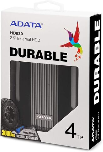 ADATA AHD830-4TU31-CBL 4 TB USB 3.1 Waterproof/Dustproof/Shock-Resistant External Hard Drive - Blue in Kuwait