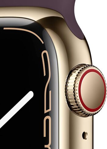 Apple Watch Series 7 (GPS, 41mm) Starlight Aluminum Case with Starlight Sport Band, Regular (Renewed) in Saudi Arabia