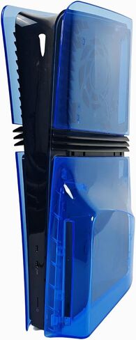 Transparent Console Case for PS5 Pro Disc Edition Hard Faceplate Transparent Protector Console Protective Shell Accessories (Translucent Blue) in Saudi Arabia