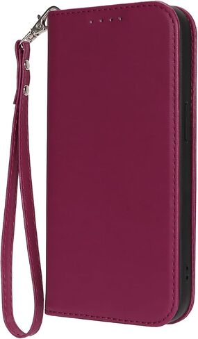 for iPhone 11 Wallet Case for Women,for iPhone 11 Case with Card Holder and Wrist Strap,Leather Shockproof Magnetic Kickstand Flip Phone Case-Yellow in Kuwait