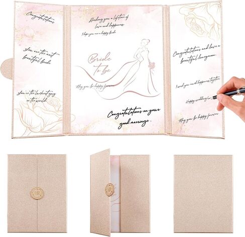 Lebaley Bridal Shower Decorations Rose Gold Bride لتكون ضيفًا بديلًا توقيعًا ضيفًا زفافًا ضيفًا زفافًا دش الدش الدش الزفاف هدايا لحفل الزفاف in Kuwait