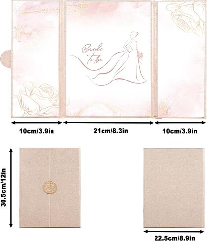 Lebaley Bridal Shower Decorations Rose Gold Bride لتكون ضيفًا بديلًا توقيعًا ضيفًا زفافًا ضيفًا زفافًا دش الدش الدش الزفاف هدايا لحفل الزفاف in Kuwait