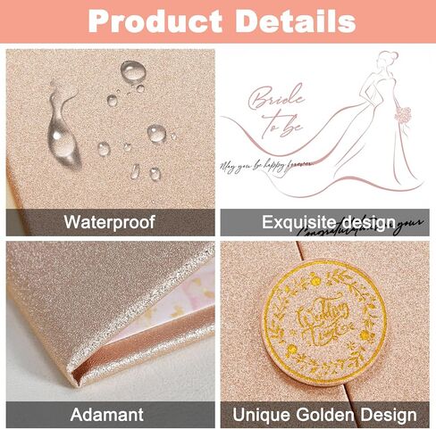 Lebaley Bridal Shower Decorations Rose Gold Bride لتكون ضيفًا بديلًا توقيعًا ضيفًا زفافًا ضيفًا زفافًا دش الدش الدش الزفاف هدايا لحفل الزفاف in Kuwait