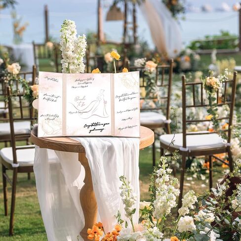 Lebaley Bridal Shower Decorations Rose Gold Bride لتكون ضيفًا بديلًا توقيعًا ضيفًا زفافًا ضيفًا زفافًا دش الدش الدش الزفاف هدايا لحفل الزفاف in Kuwait