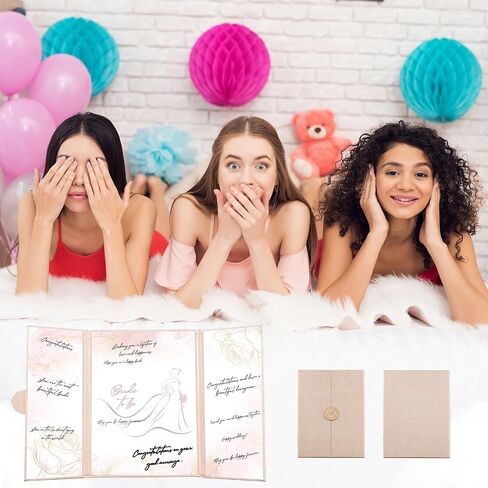 Lebaley Bridal Shower Decorations Rose Gold Bride لتكون ضيفًا بديلًا توقيعًا ضيفًا زفافًا ضيفًا زفافًا دش الدش الدش الزفاف هدايا لحفل الزفاف in Kuwait