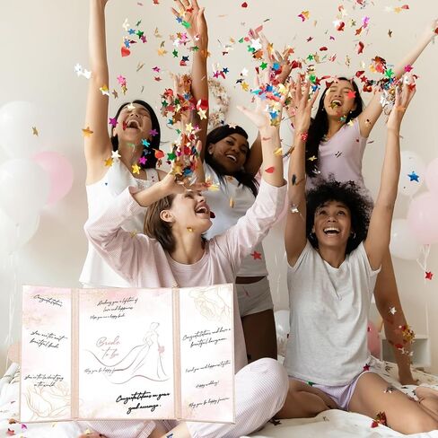 Lebaley Bridal Shower Decorations Rose Gold Bride لتكون ضيفًا بديلًا توقيعًا ضيفًا زفافًا ضيفًا زفافًا دش الدش الدش الزفاف هدايا لحفل الزفاف in Kuwait