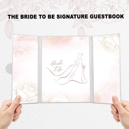 Lebaley Bridal Shower Decorations Rose Gold Bride لتكون ضيفًا بديلًا توقيعًا ضيفًا زفافًا ضيفًا زفافًا دش الدش الدش الزفاف هدايا لحفل الزفاف in Kuwait