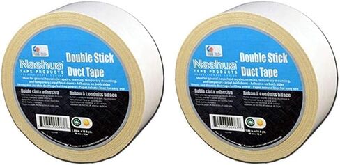 Nashua - 1087287 105C Multi-Purpose Double-Sided Cloth Duct Tape, 18m Length x 48mm Width, Natural in Saudi Arabia