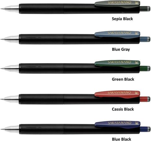 ZEBRA SARASA NANO 0.38mm Gel Ballpoint Pen 10 Pack (Blue Black) with Sticky Notes in Kuwait