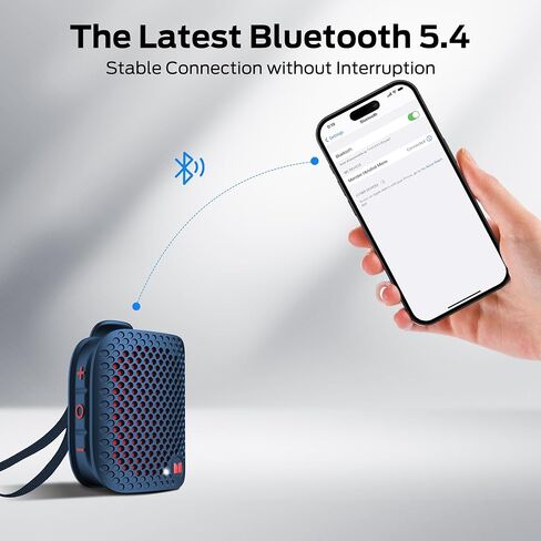Monster Blaster Micro Bluetooth Speaker, Clip on Wireless Wearable Speaker for Hands-Free Calls and Music, Small Mini Portable Speaker for Workout, Cycling, Running, IPX7 Waterproof (Non-Magnetic) in Saudi Arabia