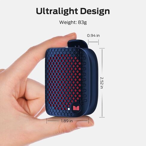 Monster Blaster Micro Bluetooth Speaker, Clip on Wireless Wearable Speaker for Hands-Free Calls and Music, Small Mini Portable Speaker for Workout, Cycling, Running, IPX7 Waterproof (Non-Magnetic) in Saudi Arabia