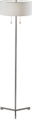 Adesso 1557-01 Wesley Floor Lamp, 60 in., 2 x 60W, Black, 1 Floor Lamp in Saudi Arabia