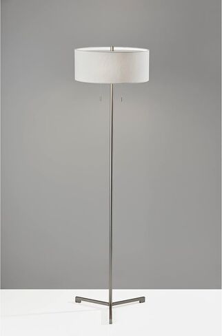 Adesso 1557-01 Wesley Floor Lamp, 60 in., 2 x 60W, Black, 1 Floor Lamp in Saudi Arabia