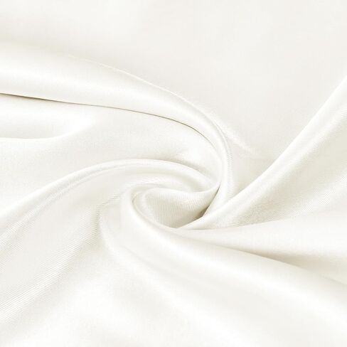Premium Satin Fabric - Smooth & Shimmering Satin, 58" Wide | Ideal for Wedding Dresses, Decorations, and Crafts | Premium Quality, Soft & Silky Touch | Sold by The Yard (Black, 1 Yard) in Saudi Arabia