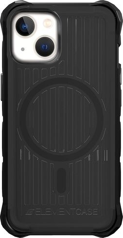 Element Case Special Ops MagSafe for iPhone 14 (6.1") - MagSafe Compatible, Rugged, Lightweight, and Mil-Spec Drop Tested - Smoke/Black - (EMT-322-263FQ-01) in Saudi Arabia