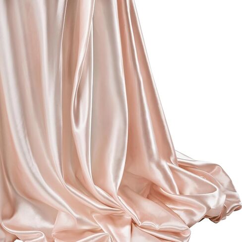 Fremium Satin Fabric - ساتان ناعم ومتلألئ ، 58 بوصة | مثالي لفساتين الزفاف ، والزخارف ، والحرف | جودة متميزة ، لمسة ناعمة وحريرية | تباع بواسطة الفناء (الأسود ، ساحة واحدة) in Saudi Arabia