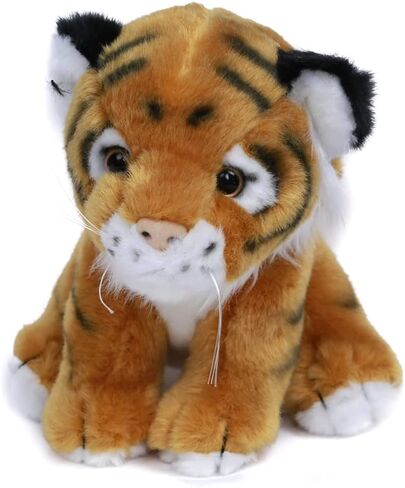Plushland Brown Tiger Sitting 8" Stuffed Toys Plush Super Soft Winter Holiday (Brown) in Saudi Arabia