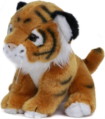 Plushland Brown Tiger Sitting 8" Stuffed Toys Plush Super Soft Winter Holiday (Brown) in Saudi Arabia
