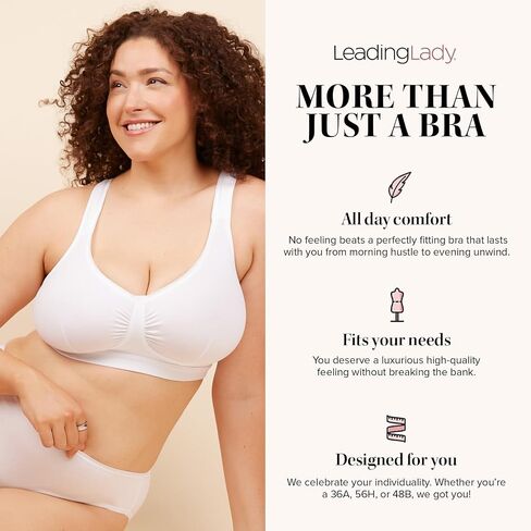 LEADING LADY The Evie - All-Day Cotton Comfort Bra. in Kuwait